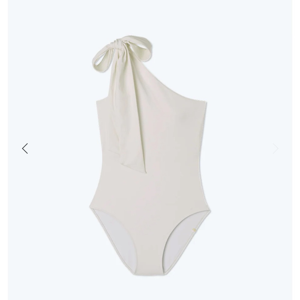 Summersalt “The Bow-Shoulder Ruched Sidestroke” One Piece Swimsuit